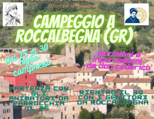 Campeggio parrocchiale 2022 a Roccalbegna (Gr)