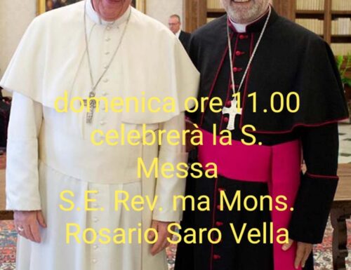Comunicazione – S. Messa XVII Ordinario presieduta da S.E.R. Mons. Rosario Saro Vella