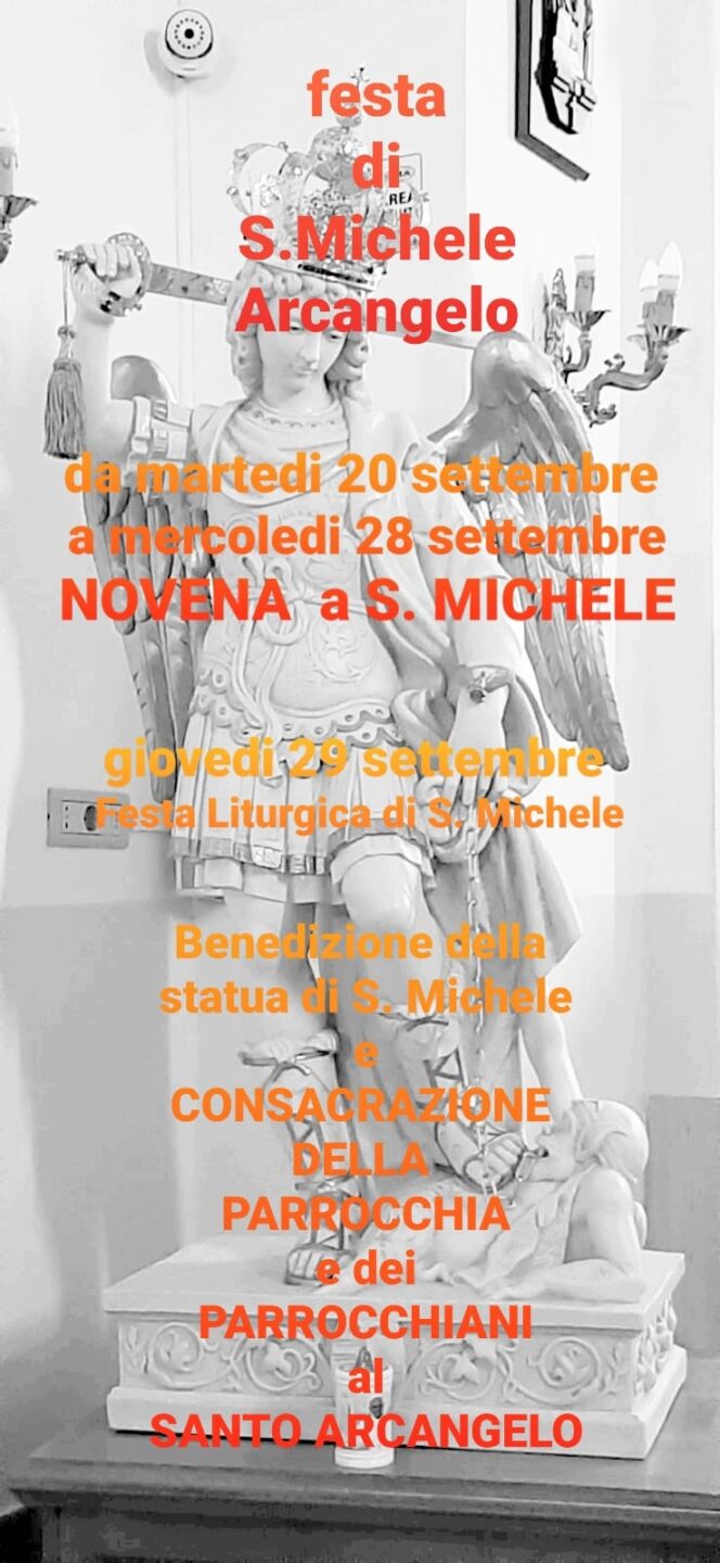Consacrazione Della Famiglia A San Michele Arcangelo Consacrazione a San Michele Arcangelo - Parrocchia Santa Teresa di Calcutta